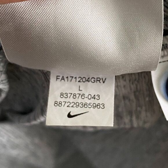 Denver Broncos Football Nike DRI-FIT Gray/Navy Performance Henley Shirt Large - Picture 6 of 6